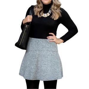 SK1 Ann Taylor LOFT Soft Felt Texture Skirt‎ Size XS